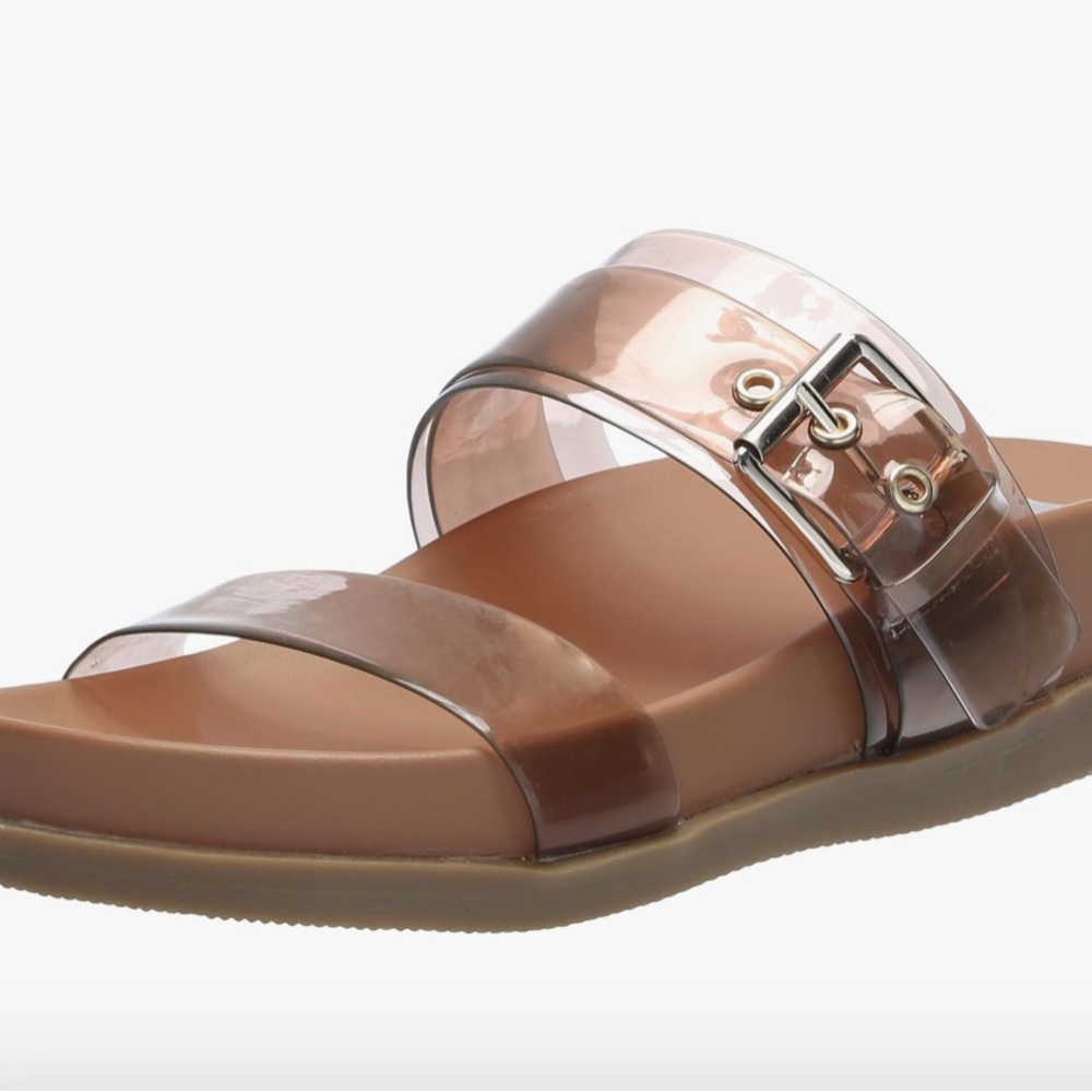 Dolce Vita Brown and Clear Sandals